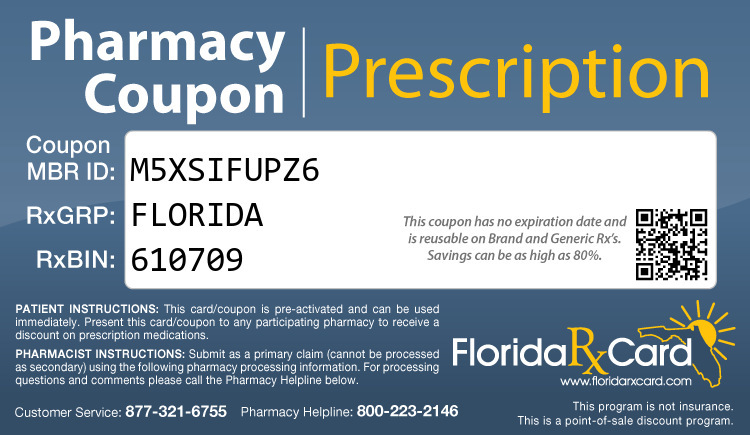 Florida Rx Card - Free Prescription Drug Coupon Card
